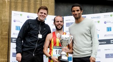 Nick with David James and Jake Humphrey