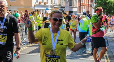 CSF runners at finish line