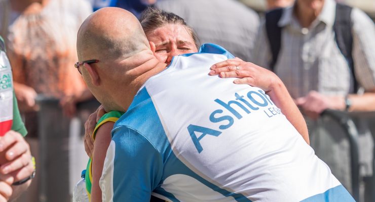 Emotions run high as Sandra Acton finishes