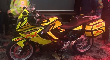 New blood bike unveiled thanks to Run Norwich fundraising