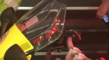 The bike is called Red Army in honour of the runners