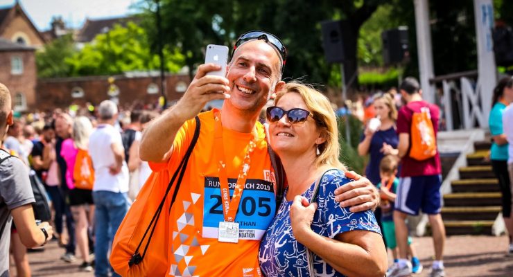 Runner selfie