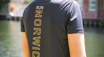 Run Norwich Black back of shirt