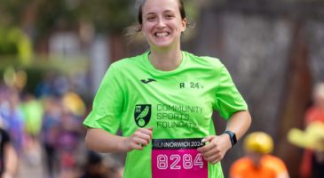 woman running in 