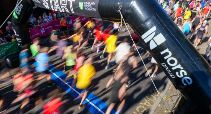 blurred picture of the start line