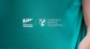 detail on the teal tshirt