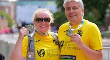 Foundation Runners with their Run Norwich 20206 medals